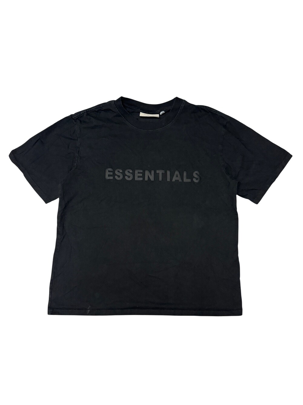Fear Of God Essentials Shirt Mens XL Black Graphic Tee Streetwear Back Patch